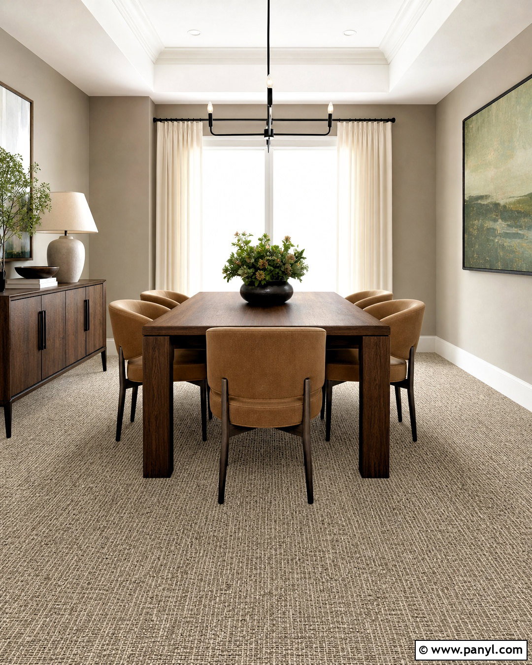 Two Tone Carpet for Dining Room - 20 high traffic carpet ideas