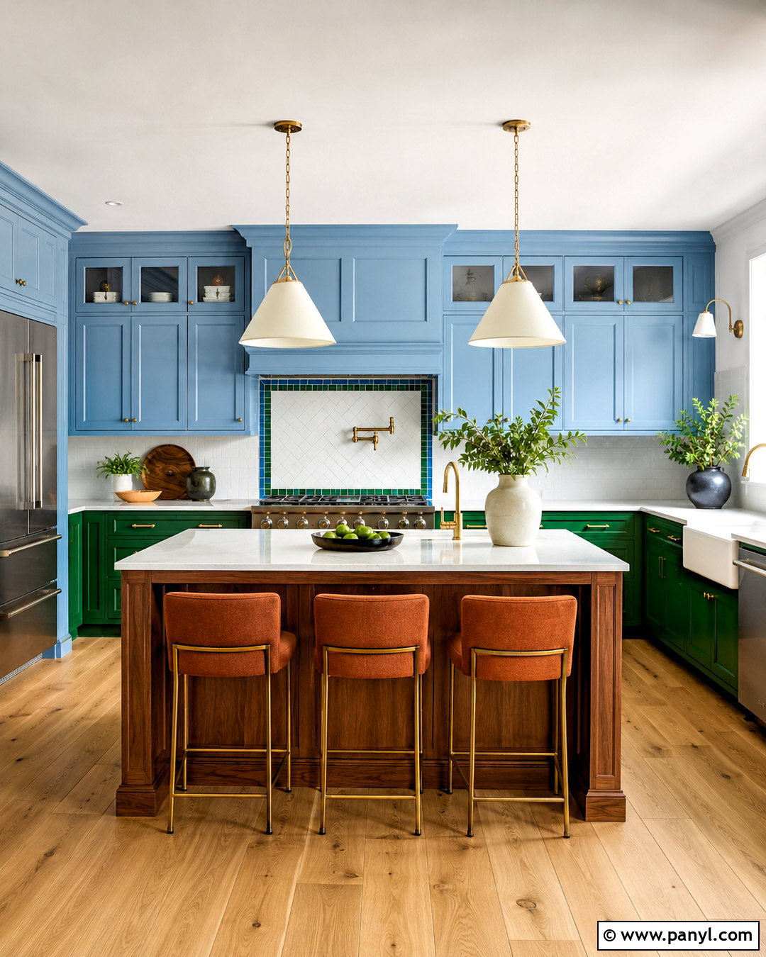 Two Tone Colorful Kitchen - 20 bright kitchen ideas colorful ideas