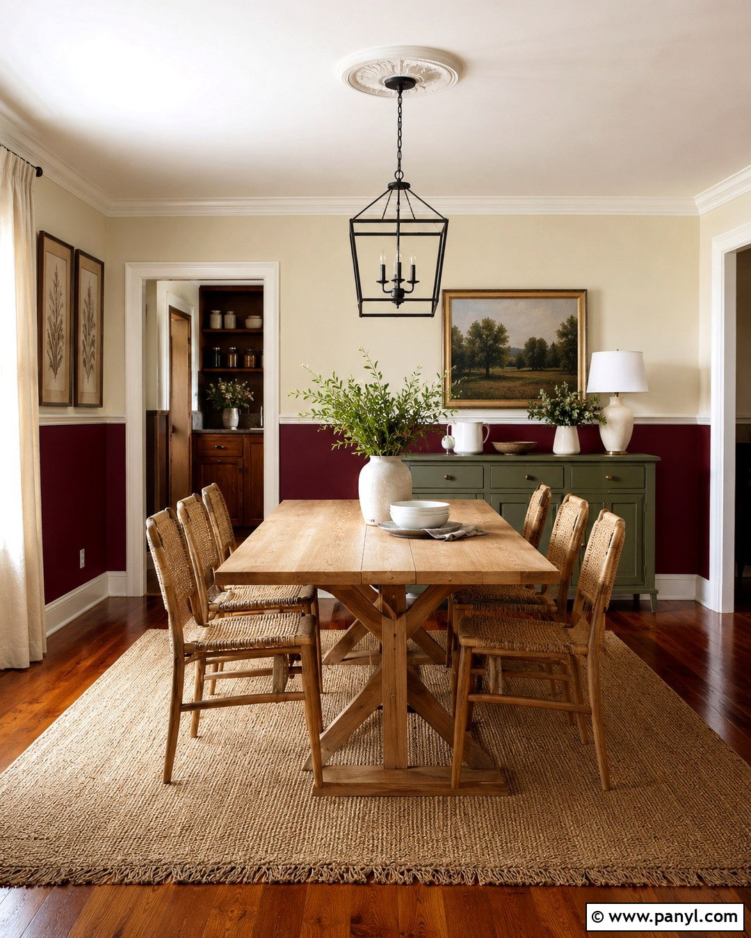 Two Tone Cranberry Walls - 20 Cranberry Walls