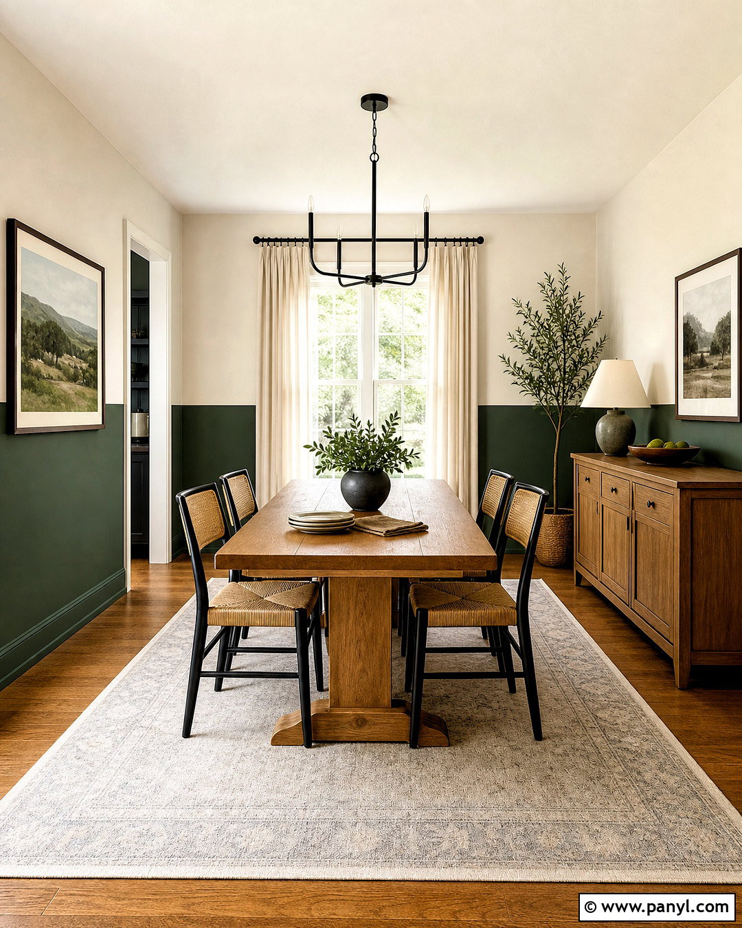 Two Tone Dining Room Walls - 20 home wall painting ideas