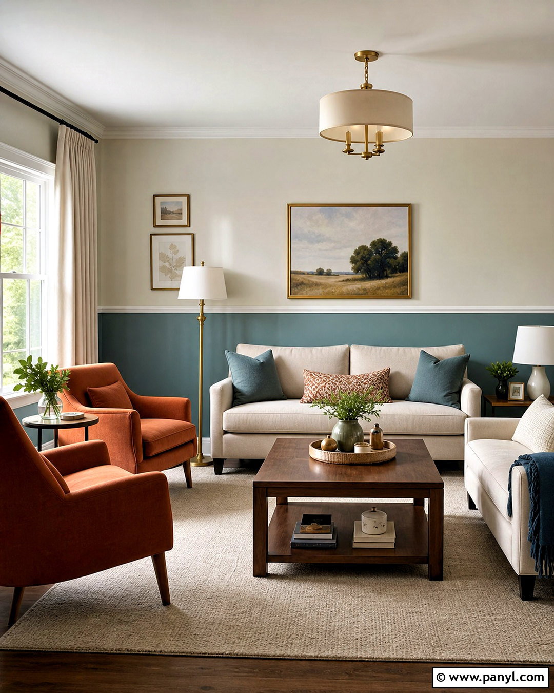 Two Tone Drawing Room Paint - 20 drawing room paint color ideas