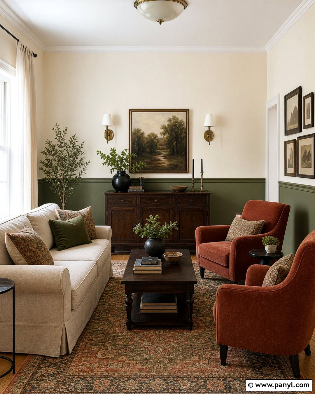 Two Tone Drawing Room Wall Colour - 30 drawing room wall colour ideas