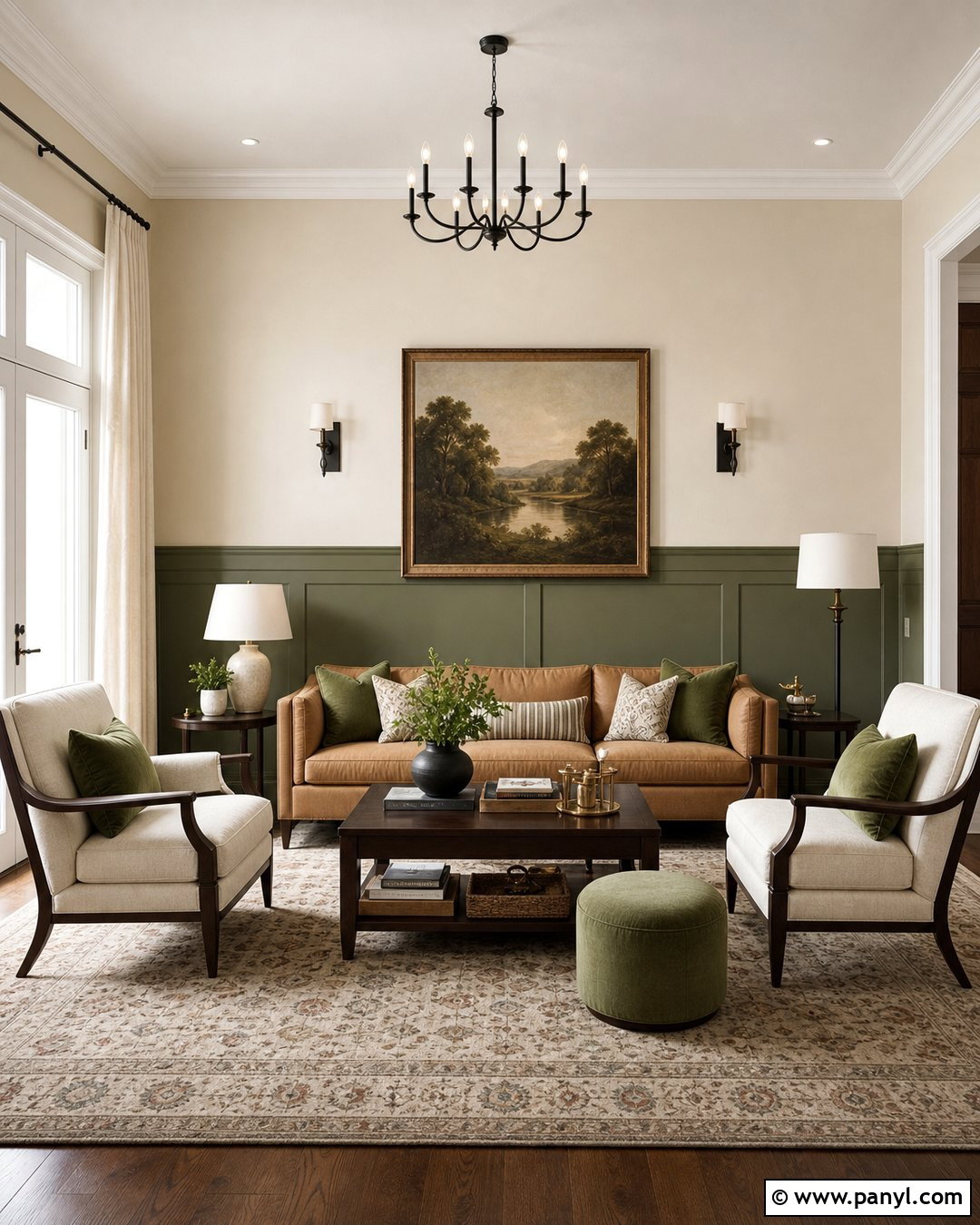 Two Tone Drawing Room Walls - 30 drawing room wall color ideas