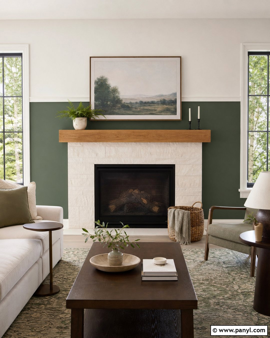 Two Tone Fireplace Wall - 25 Fireplace Wall Paint Ideas