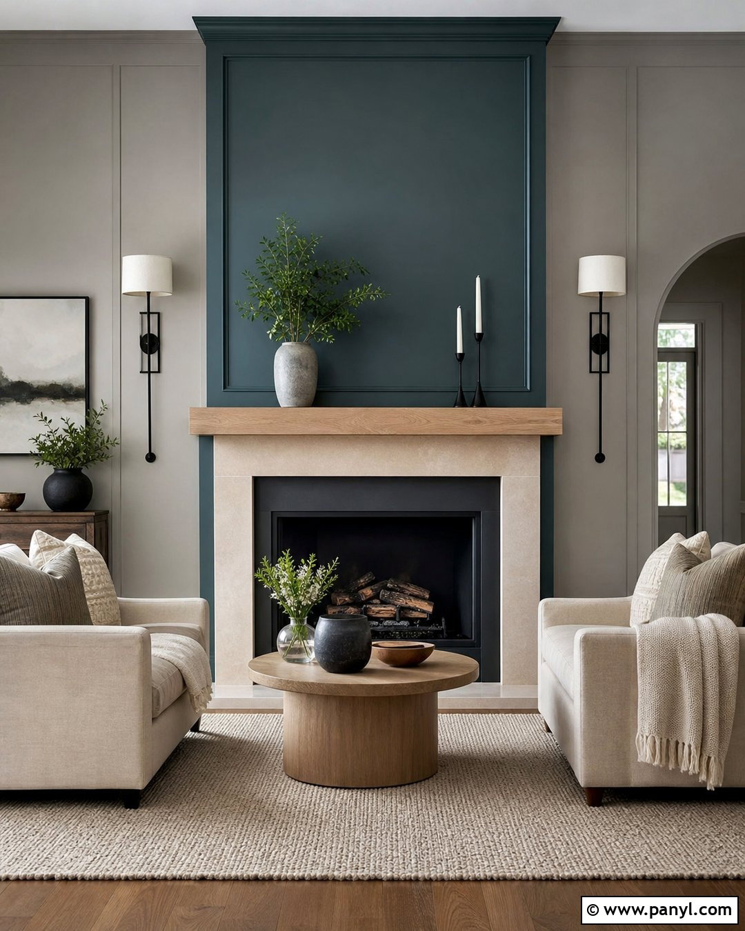 Two Tone Fireplace Wall - 20 Painting Two Colors On One Wall Ideas