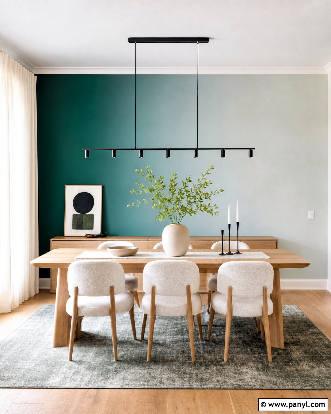 Two-Tone Gradient Wall - 20 gradient wall ideas
