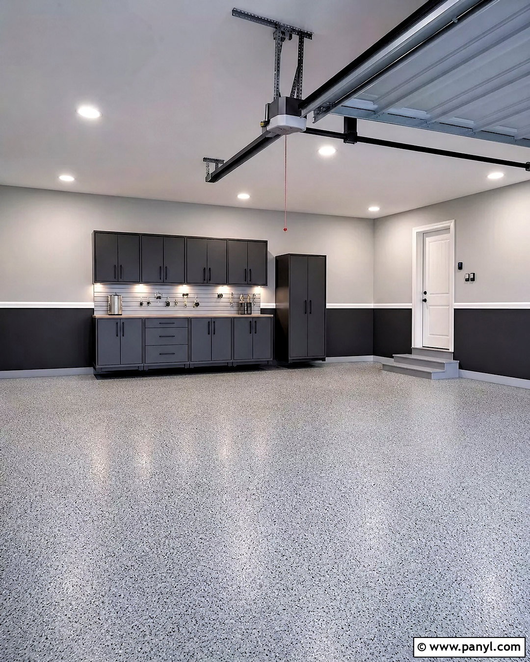 Two Tone Gray Garage Wall - 20 garage interior walls