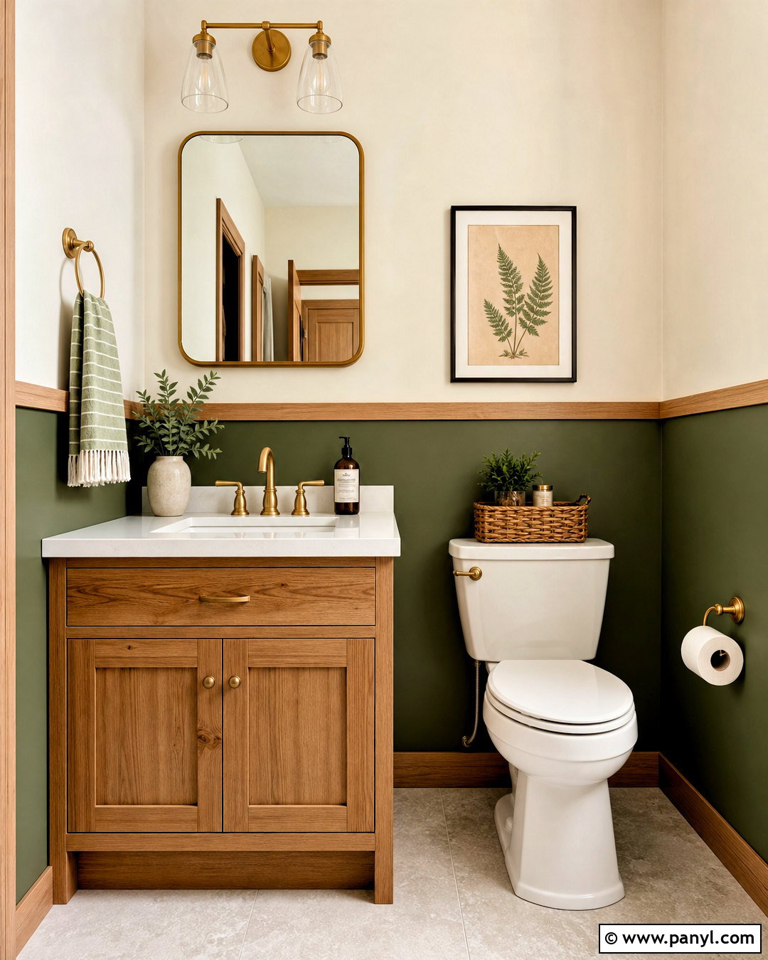 Two Tone Half Bathroom - 20 half bathroom paint ideas