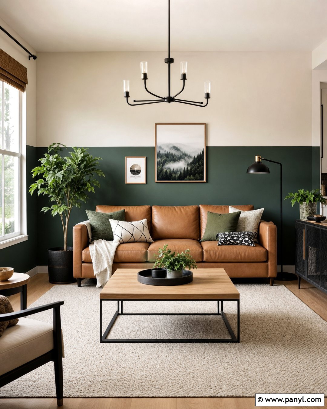 Two Tone Half Wall Living Room - 20 Painting Two Colors On One Wall Ideas