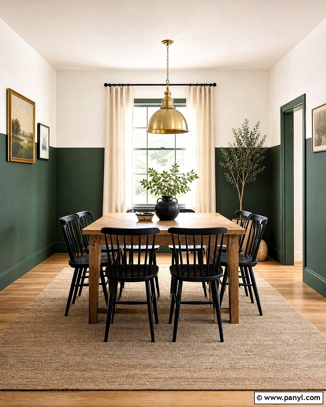 Two Tone Half Wall Painting - 20 wall painting patterns ideas