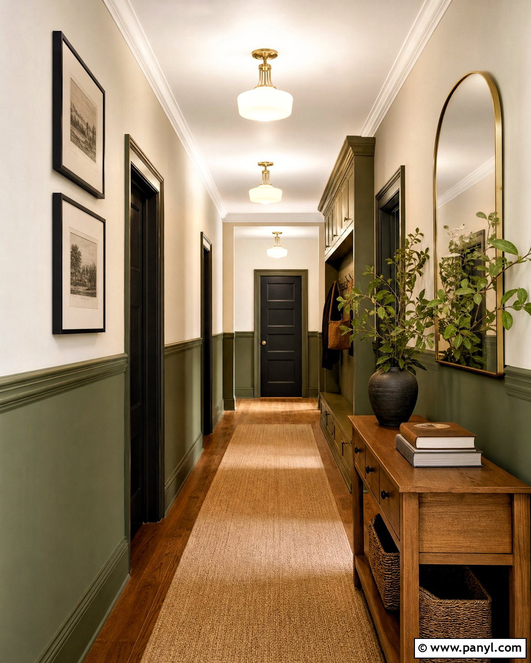 Two-Tone Hallway Paint - 20 house painting ideas interior ideas