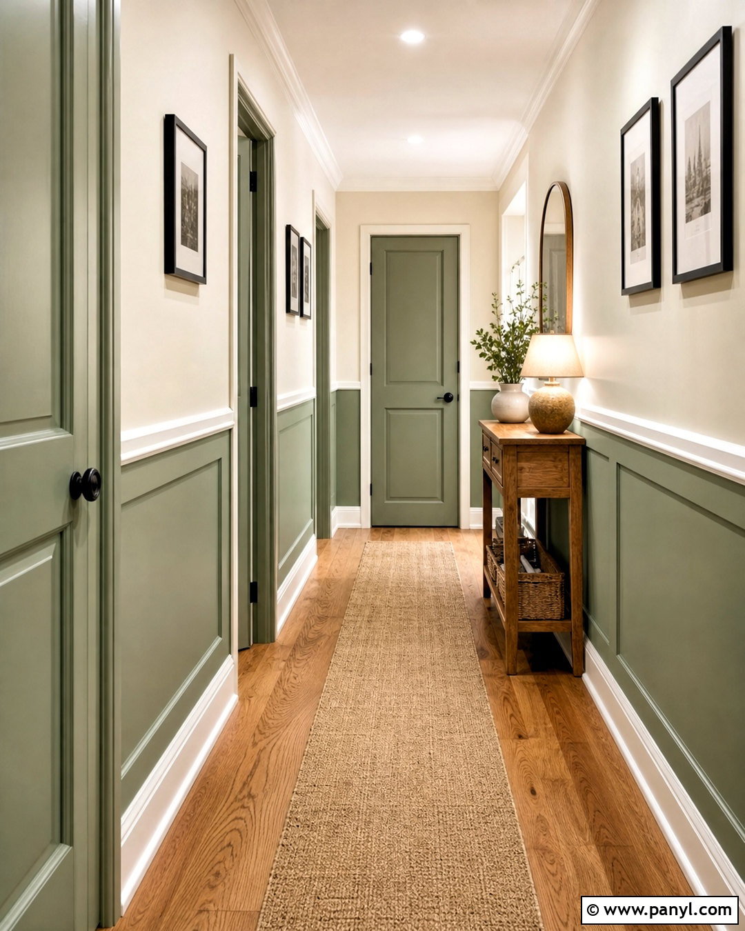 Two-Tone Hallway Wall Colors - 20 inside painting ideas wall colors
