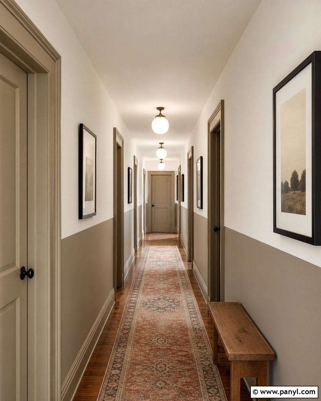 Two Tone Hallway Wall - 20 Painting Two Colors On One Wall Ideas