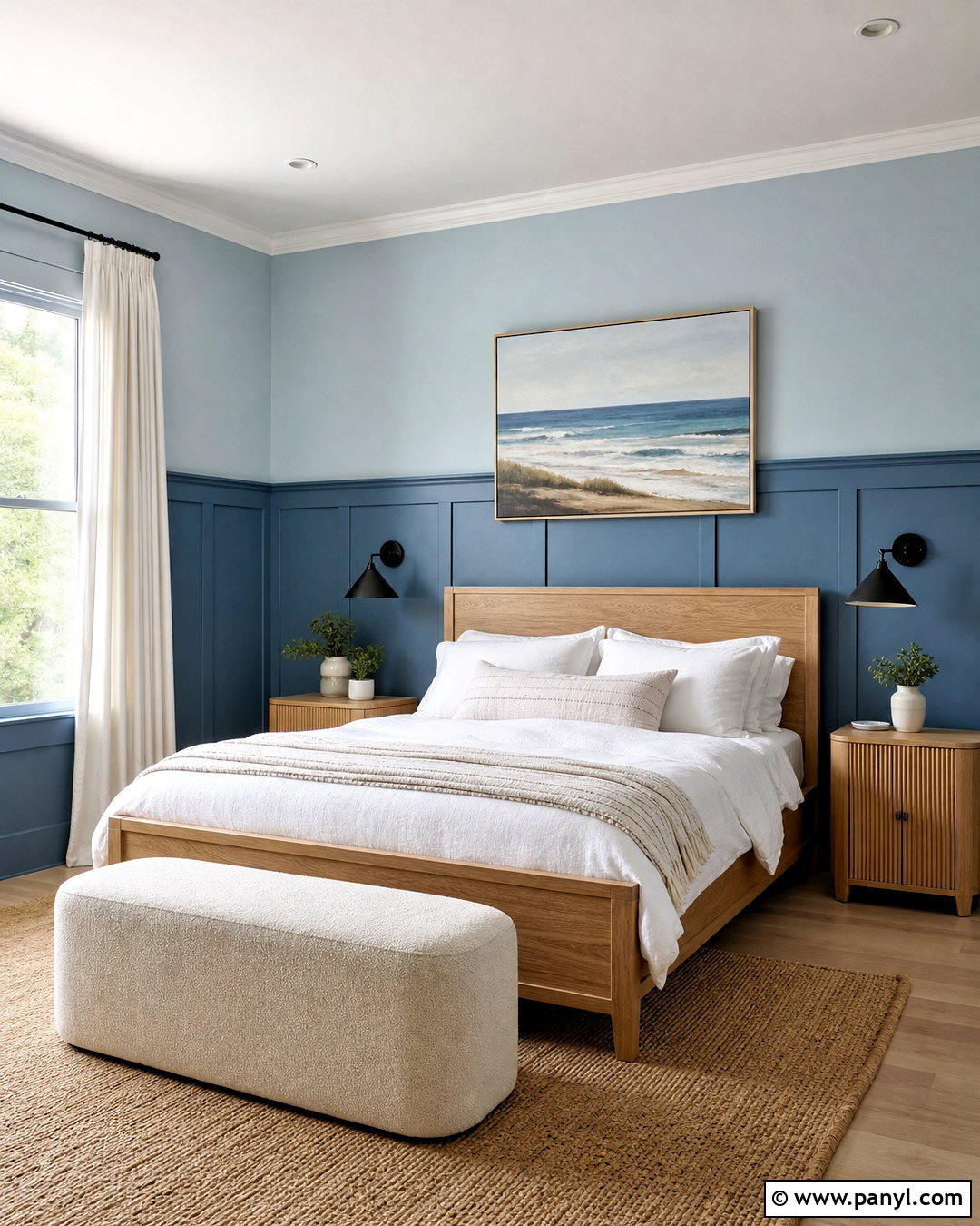 Two Tone High Wainscoting Bedroom - 20 high wainscoting ideas