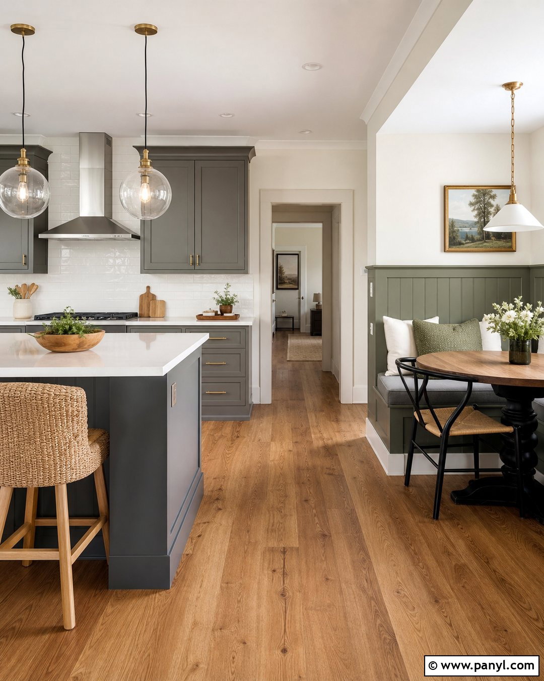 Two Tone Kitchen Walls - 35 Kitchen Wall Colors With Grey Cabinets
