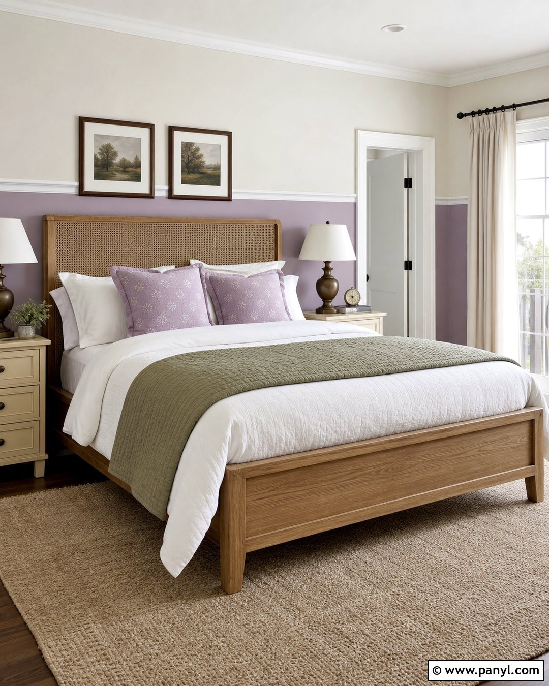 Two Tone Lavender Walls - 35 Lavender Walls