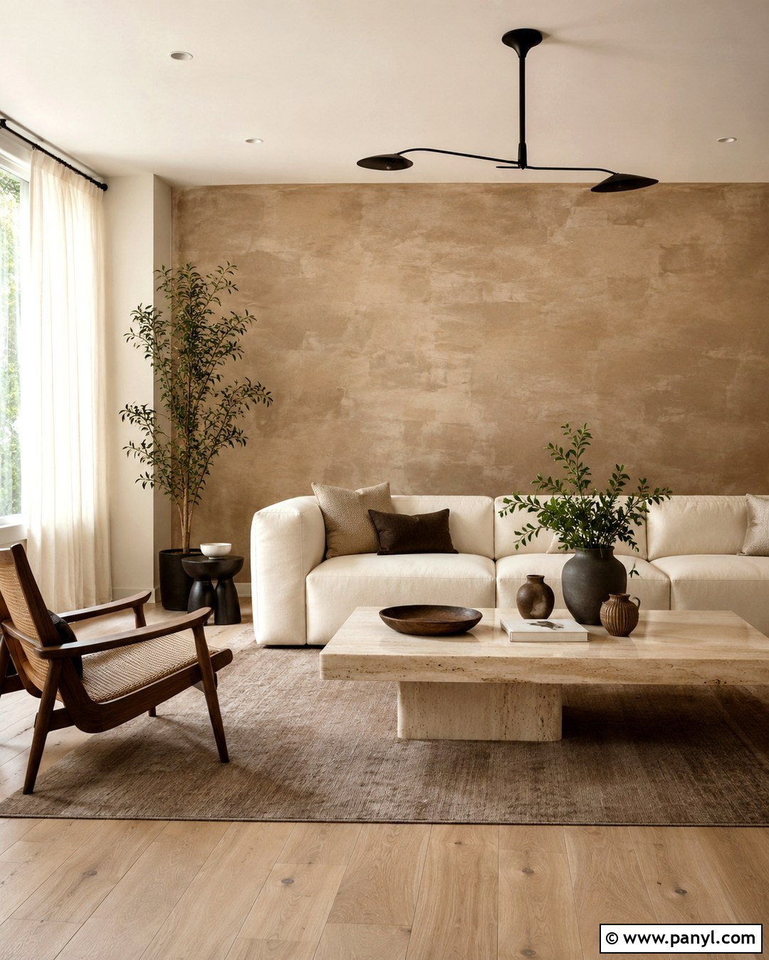 Two Tone Limewash Accent Wall - 20 Limewash Paint Accent Wall Ideas