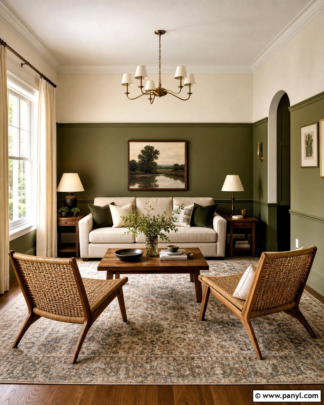 Two Tone Living Room Paint - 20 wall paints for living room colour ideas