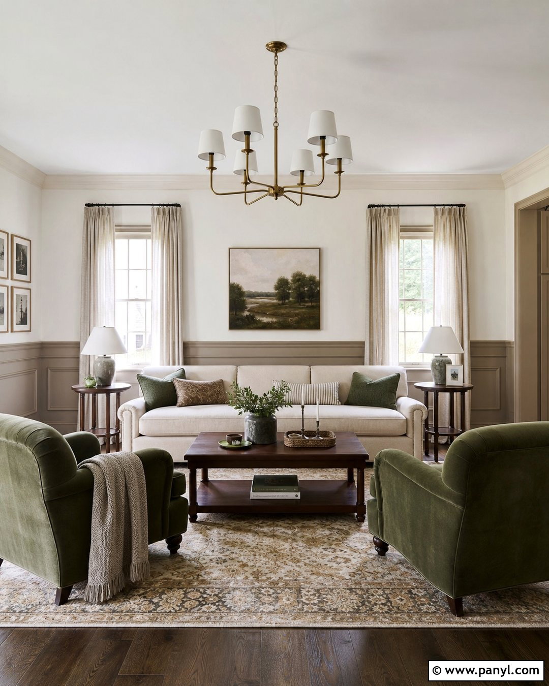 Two Tone Living Room Walls - 50 home wall colour ideas