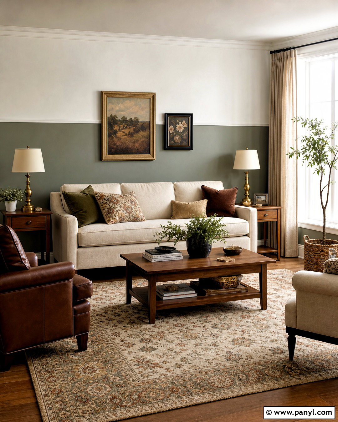 Two Tone Living Room Walls - 20 painting ideas living room wall colors