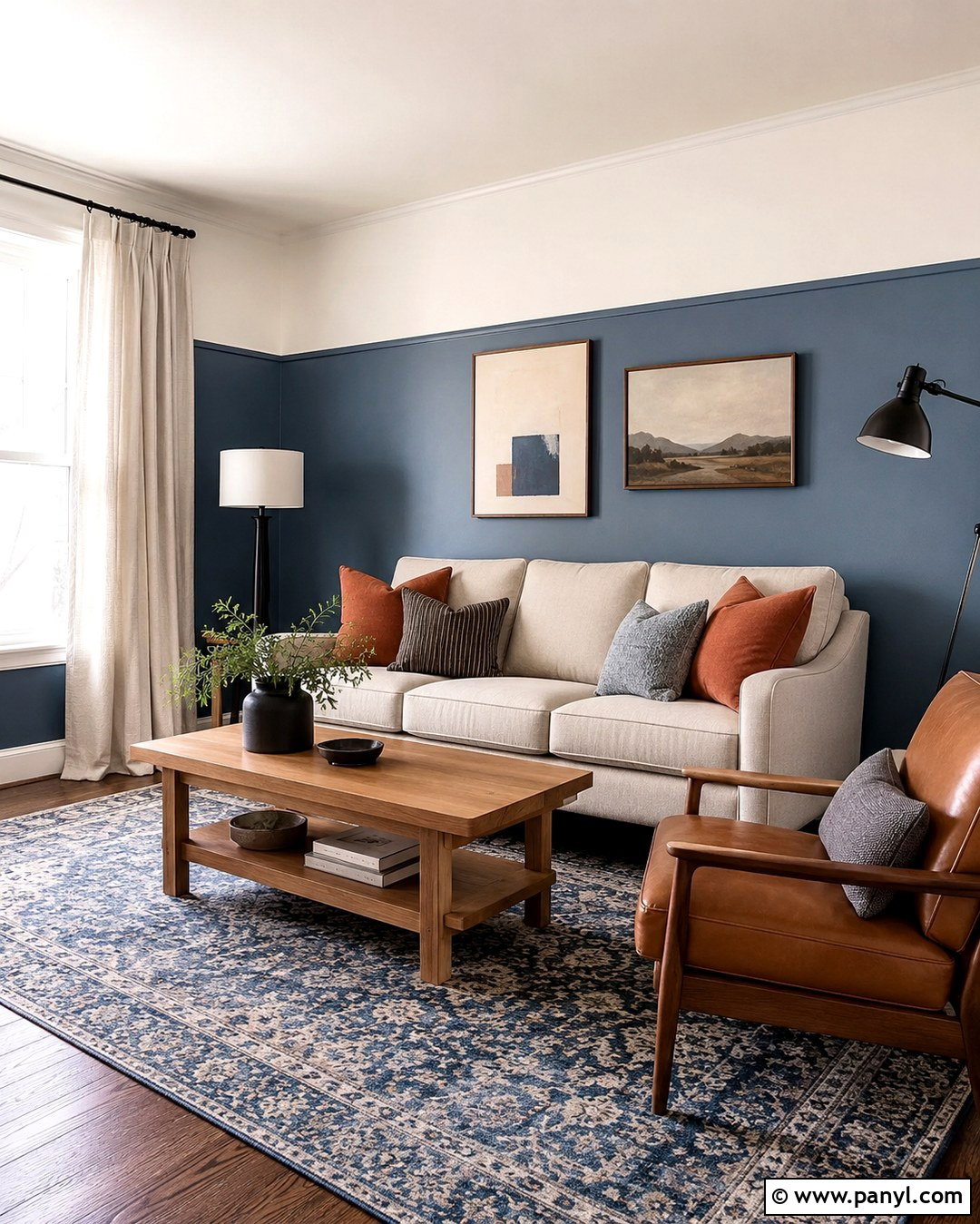 Two Tone Living Room Walls - 20 Living Room Wall Color Ideas Modern Ideas