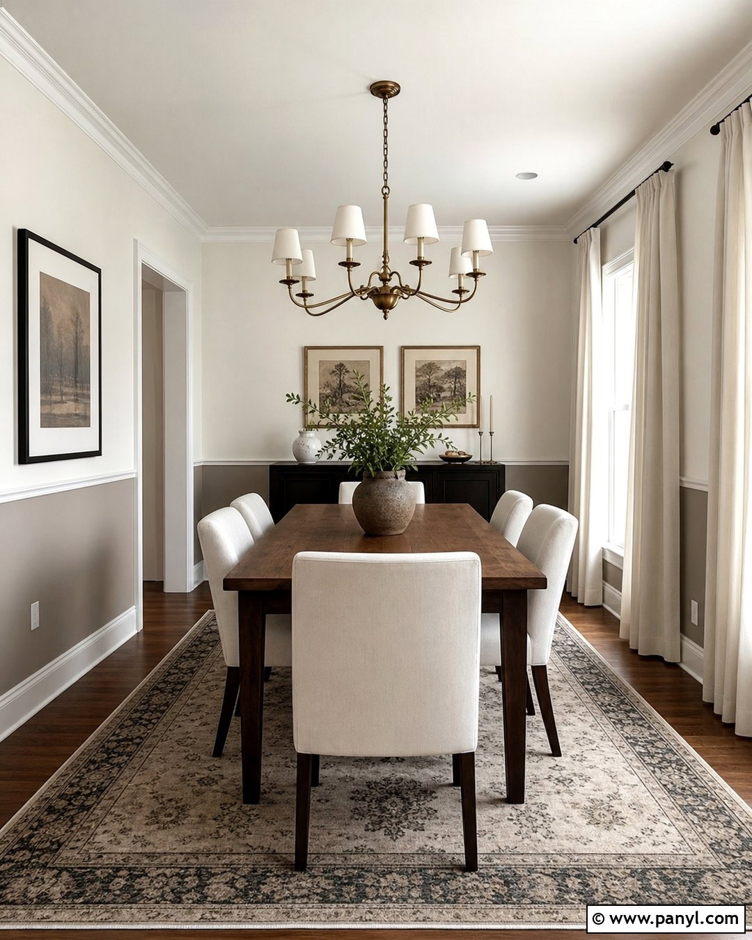 Two Tone Neutral Wall Color - 45 Neutral Wall Color Ideas