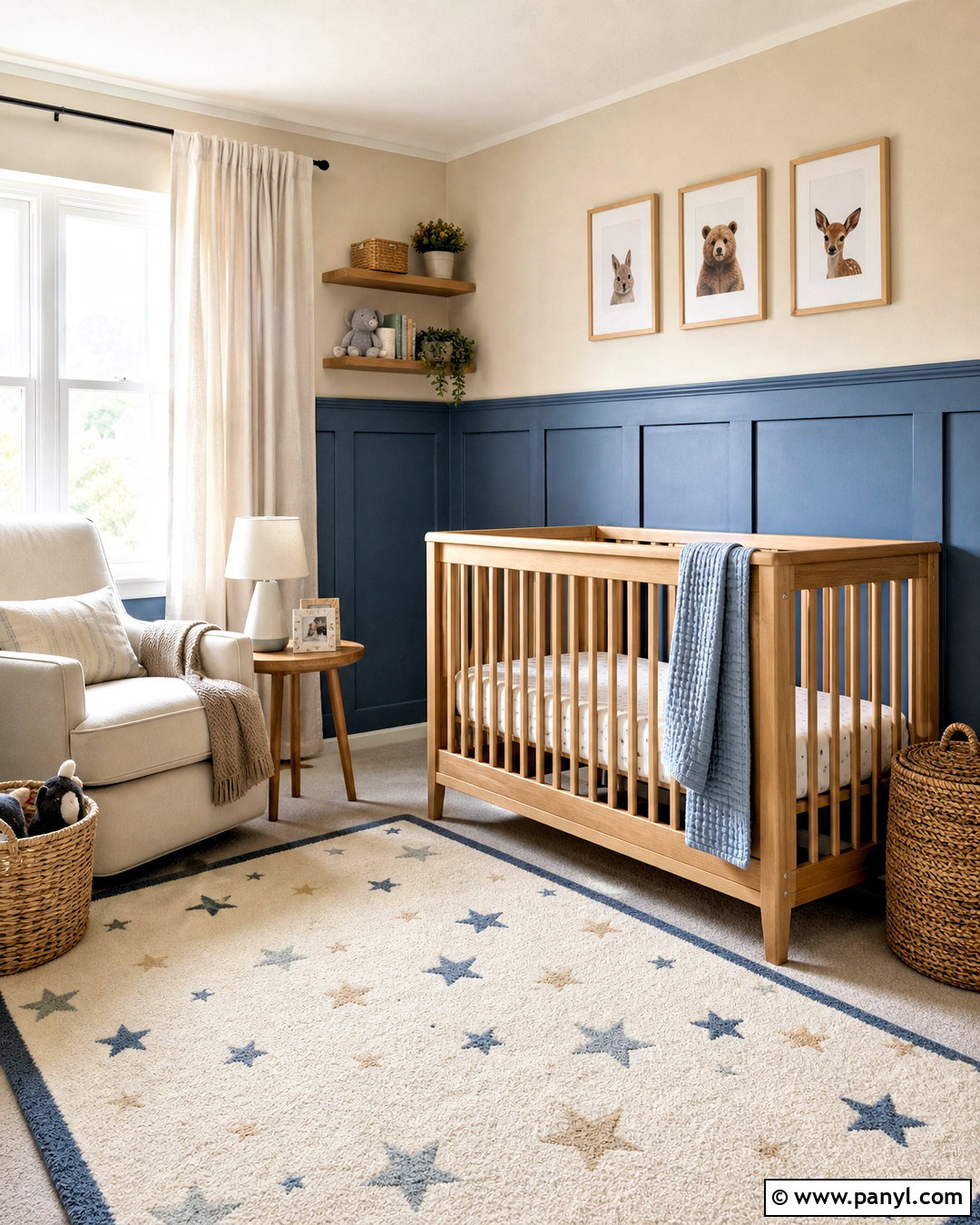 Two Tone Nursery Wainscoting - 20 wall wainscoting ideas