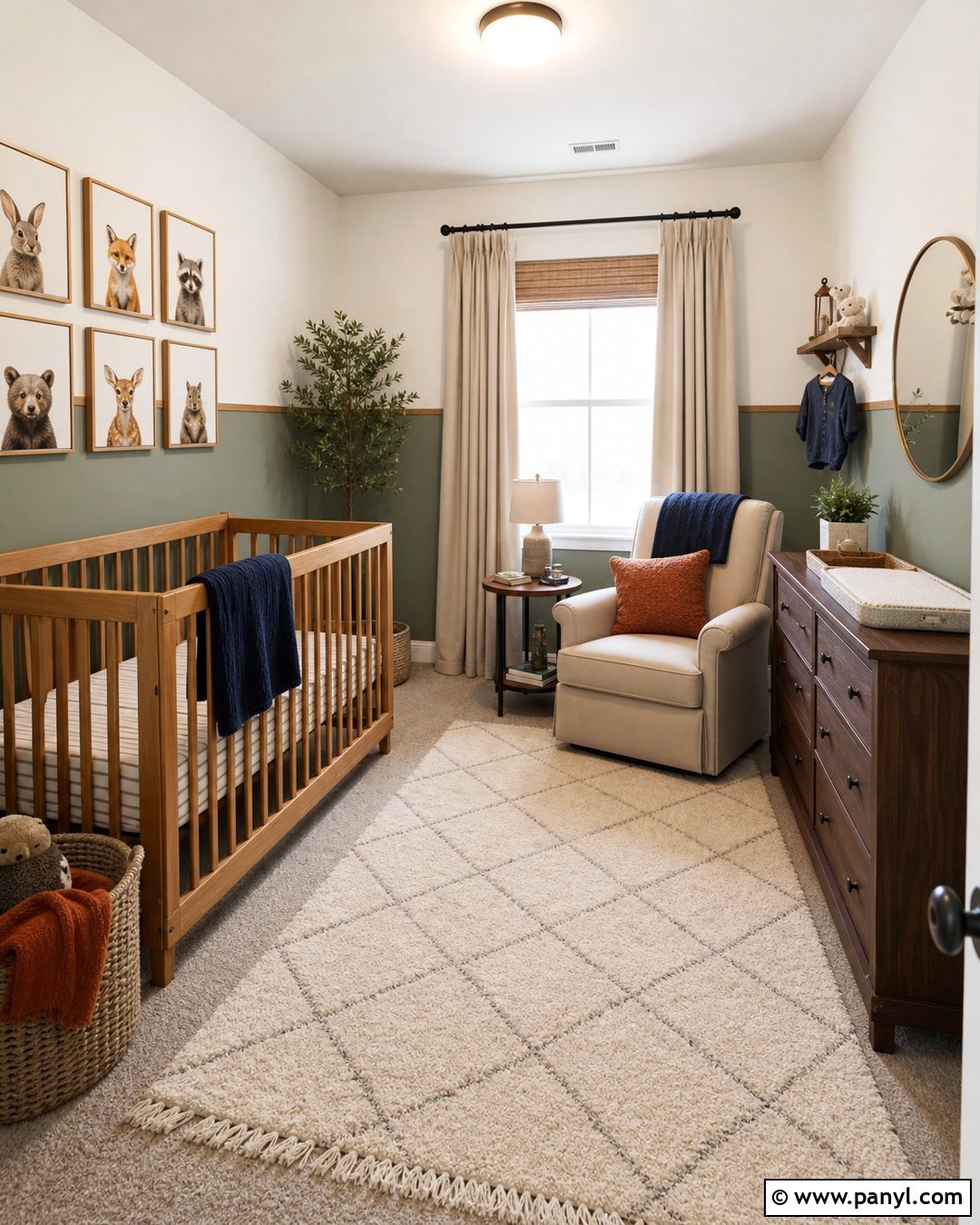 Two Tone Nursery Walls - 30 Nursery Wall Color Ideas