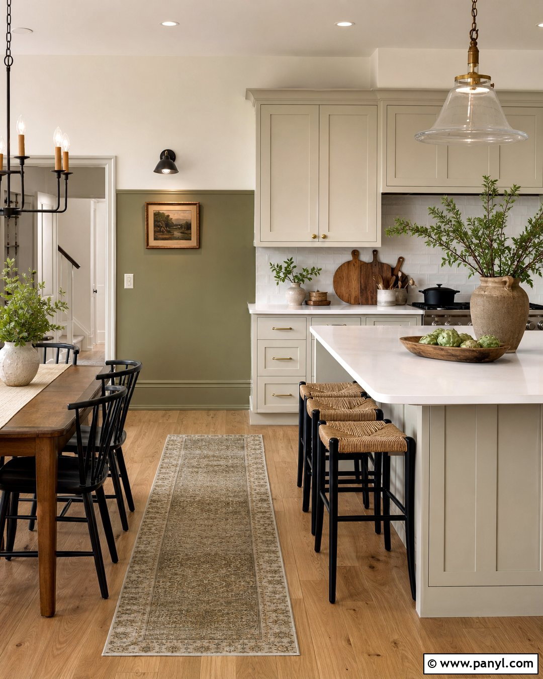 Two Tone Olive Green Kitchen Walls - 35 Olive Green Kitchen Walls