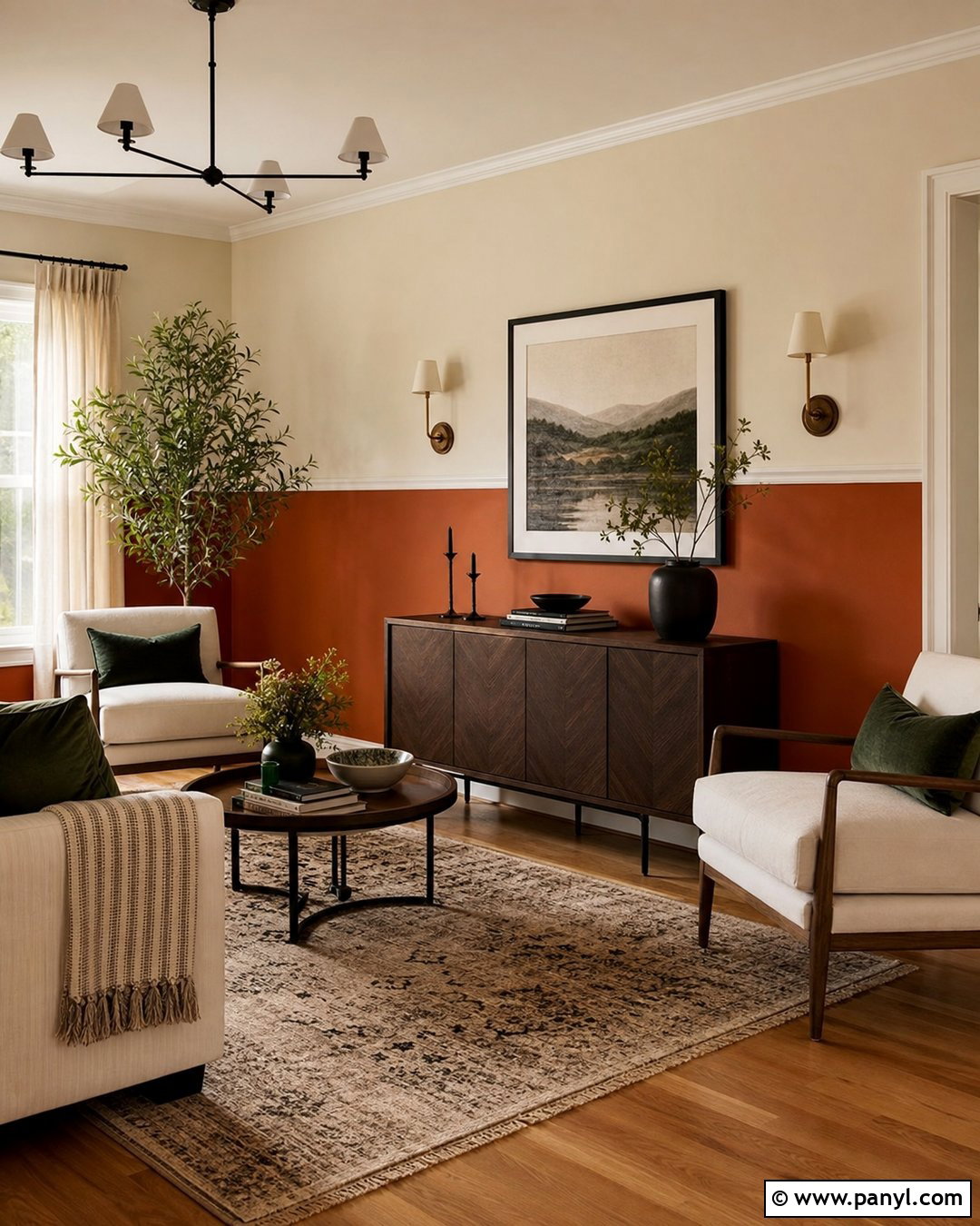Two Tone Orange Walls - 30 Orange Painted Walls