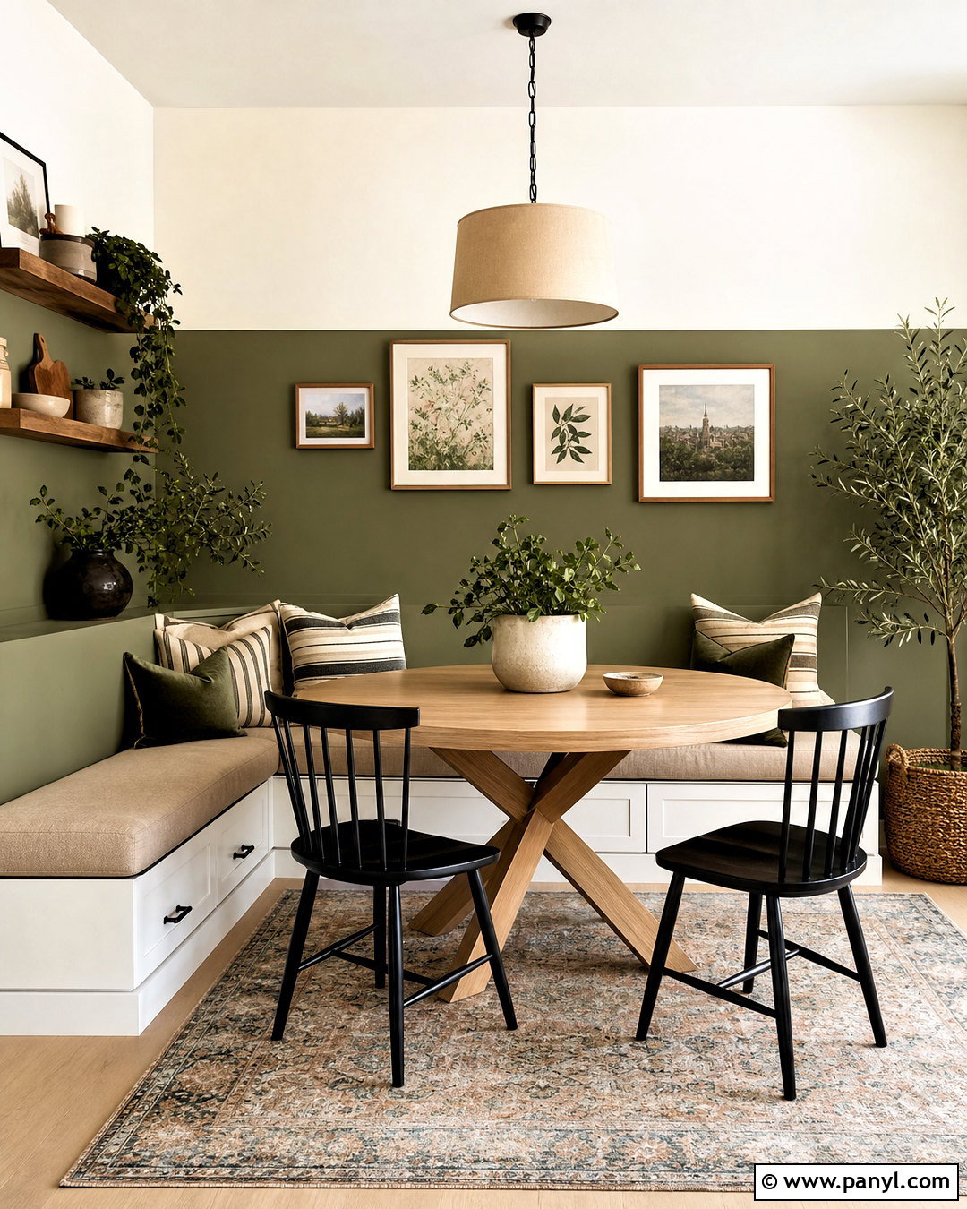 Two Tone Painted Accent Wall - 20 painted accent wall ideas