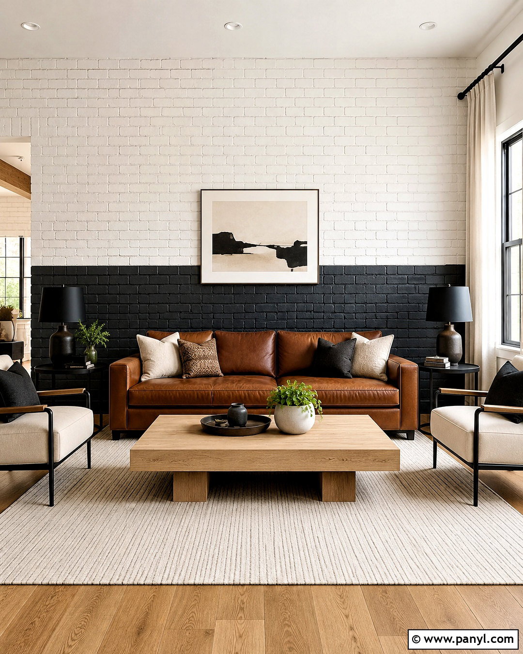 20 Painted Brick Walls Living Room Ideas for a Cozy Modern Space