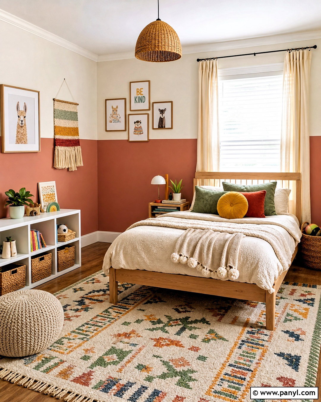 Two Tone Painted Half Wall - 20 half wall accent ideas