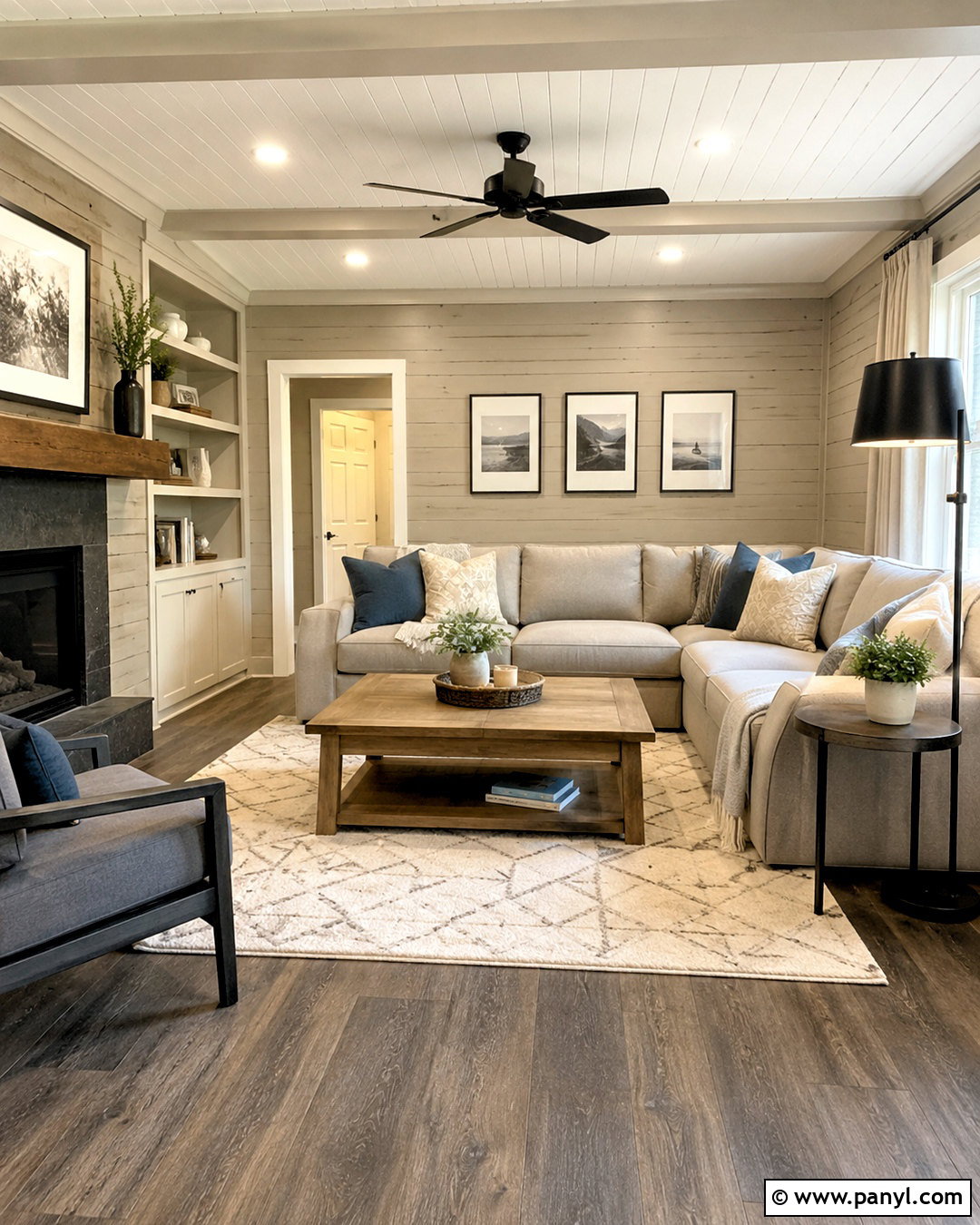 Two Tone Painted Knotty Pine Walls - 20 painted knotty pine walls before after ideas