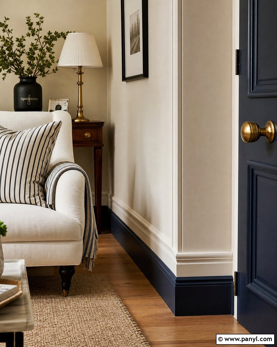Two-Tone Painted Skirting Boards With Neutral Walls - 30 painted skirting boards colour ideas