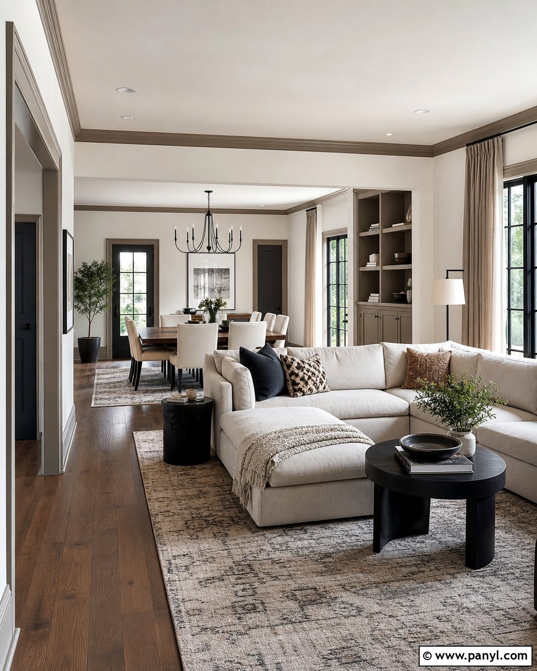 Two Tone Painted Trim With White Walls - 30 painted trim white walls