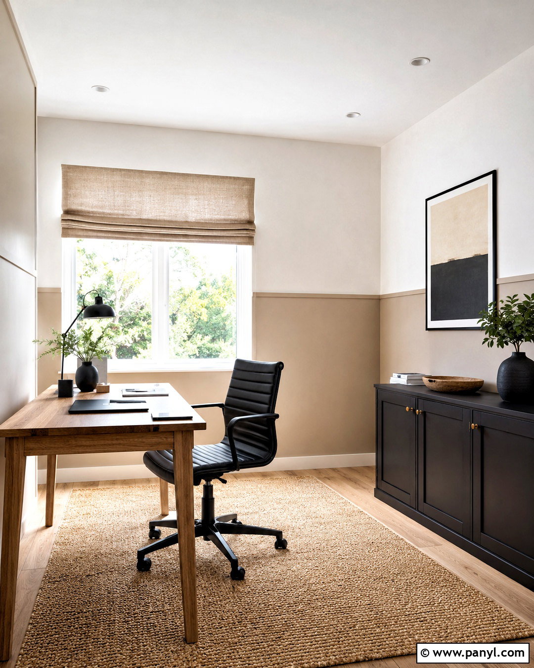 Two-Tone Painted Wall - 20 minimal wall ideas