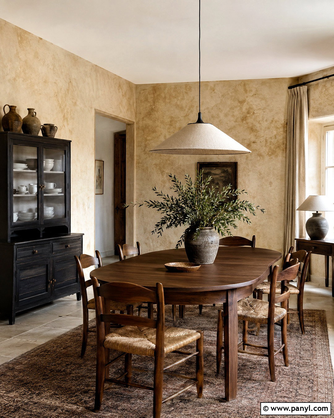 Two-Tone Patina Dining Room Walls - 20 patina texture ideas