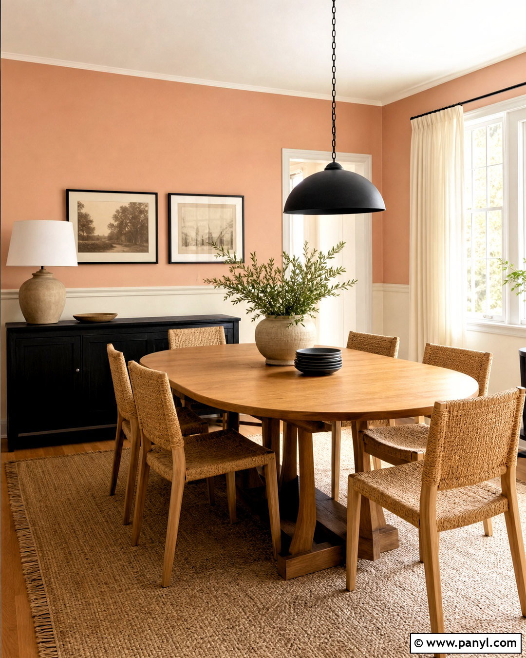 Two Tone Peach Wall Paint - 20 peach wall paint ideas