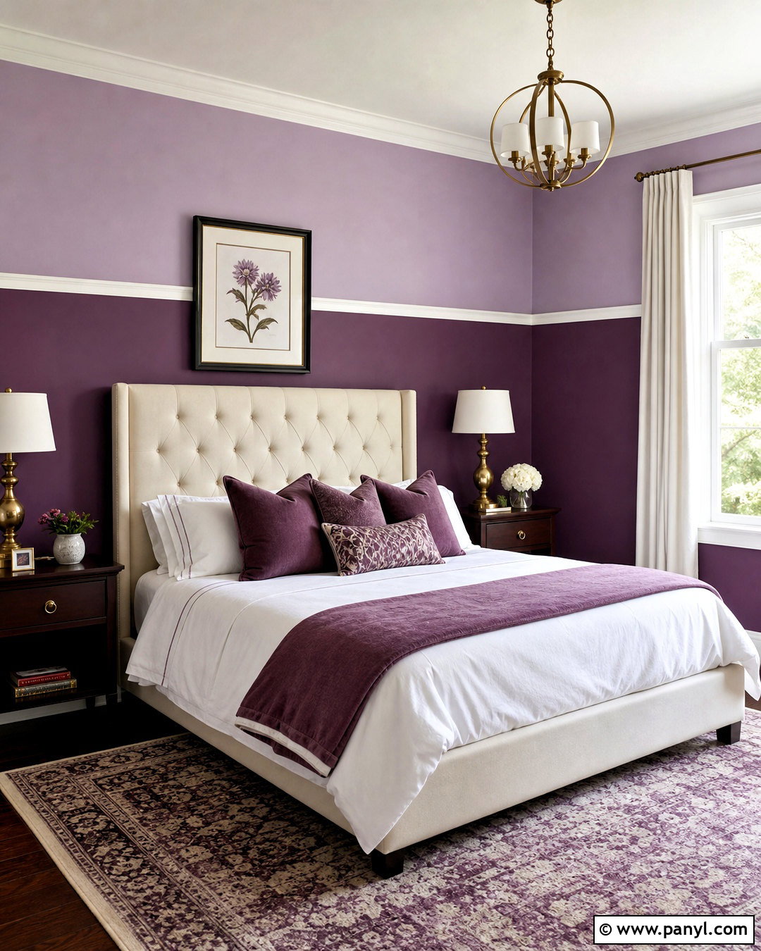 Two Tone Purple Bedroom Walls - 20 purple bedroom walls paint ideas