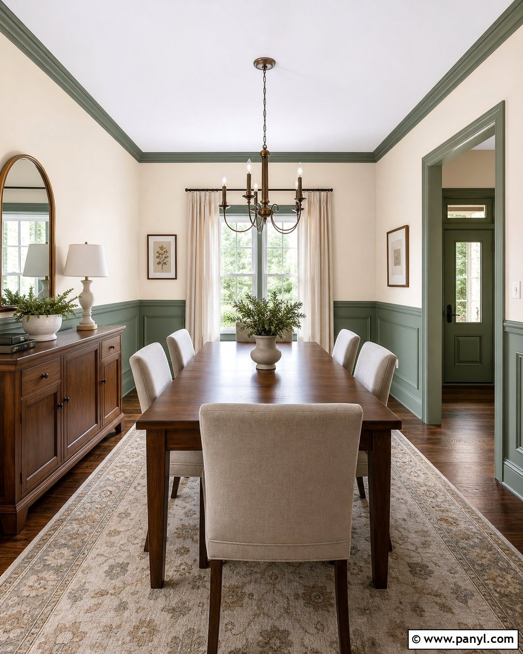 Two Tone Sage Green Walls - 50 sage green walls