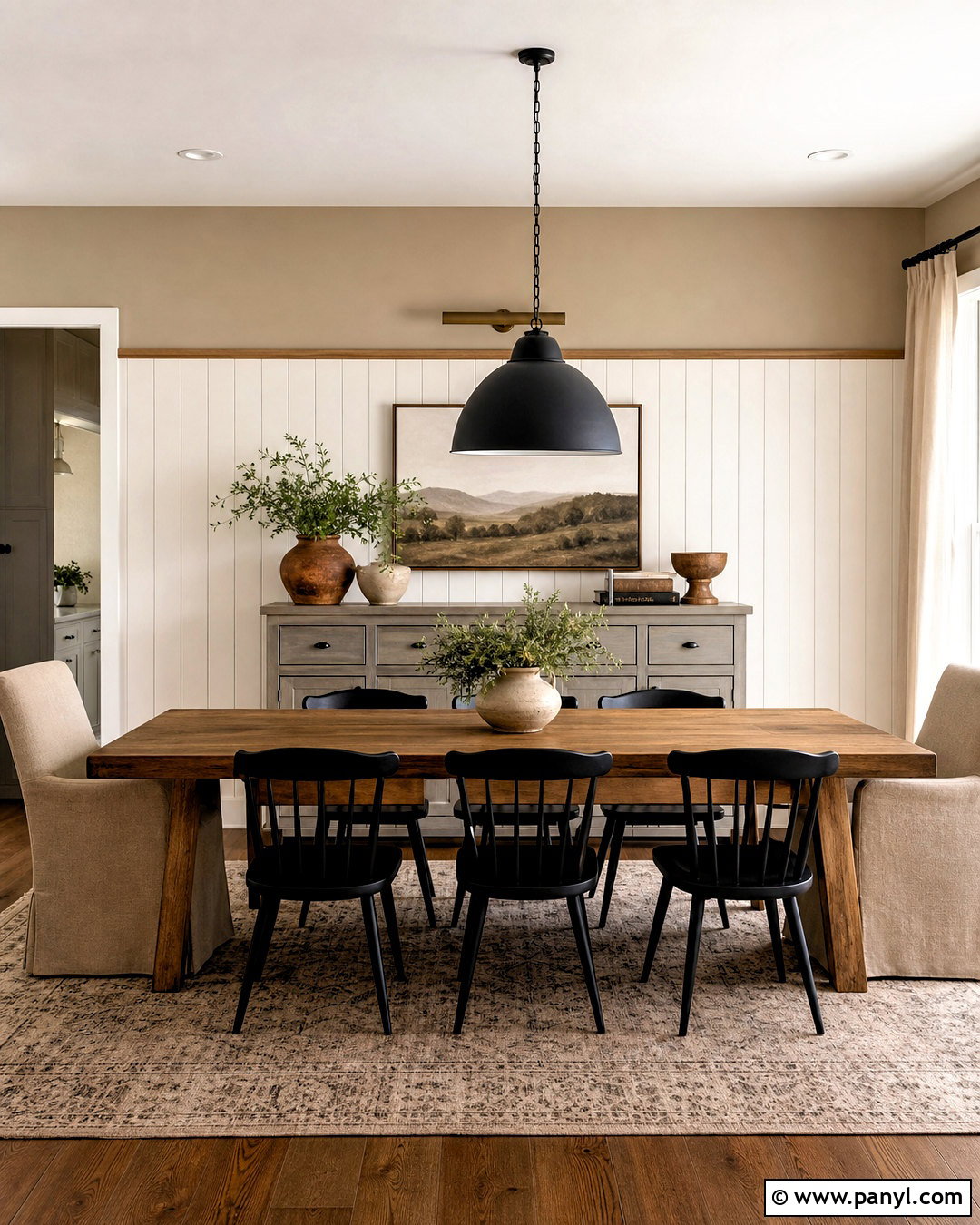 Two Tone Shiplap Wall - 20 farmhouse shiplap walls