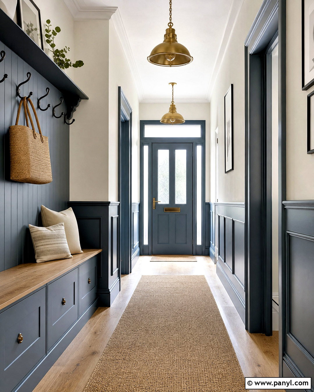 Two-Tone Skirting Boards With Paneled Walls - 20 skirting board ideas colour ideas