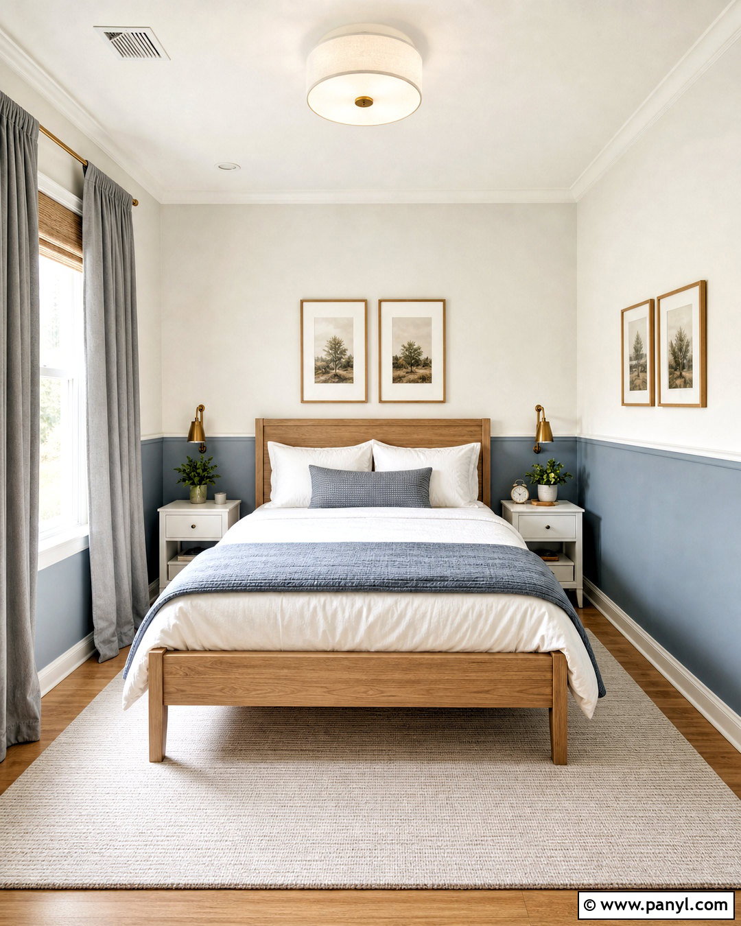 Two Tone Small Bedroom Walls - 20 bedroom paint ideas for small rooms