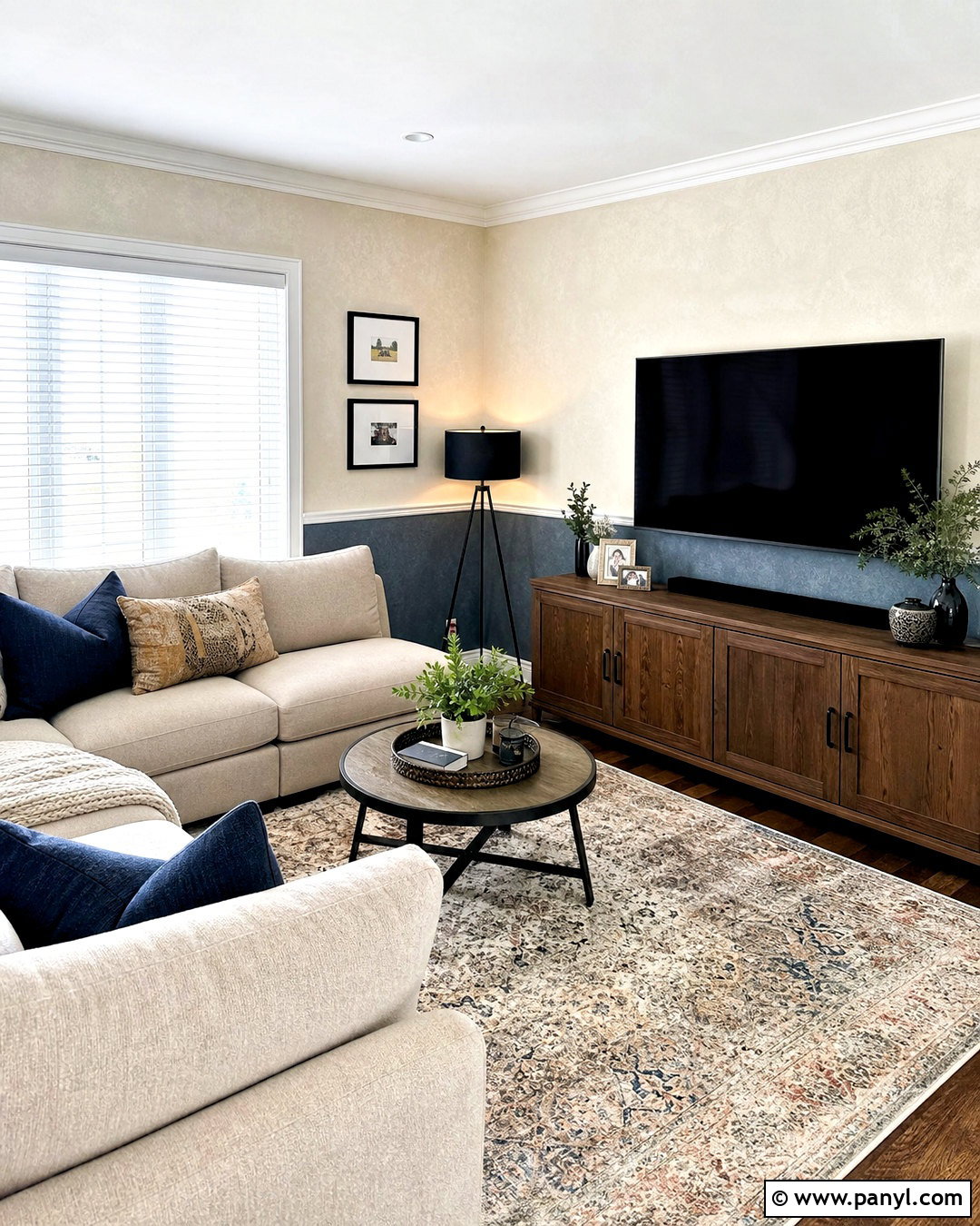 Two Tone Sponge Painted Walls - 20 sponge painting walls ideas