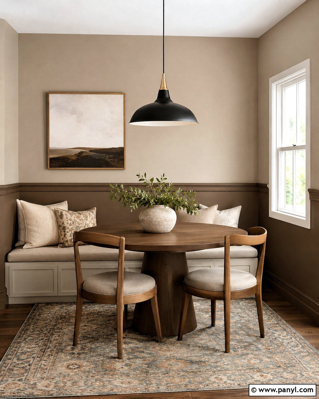 Two-Tone Taupe Walls - 35 Taupe Wall Color Ideas