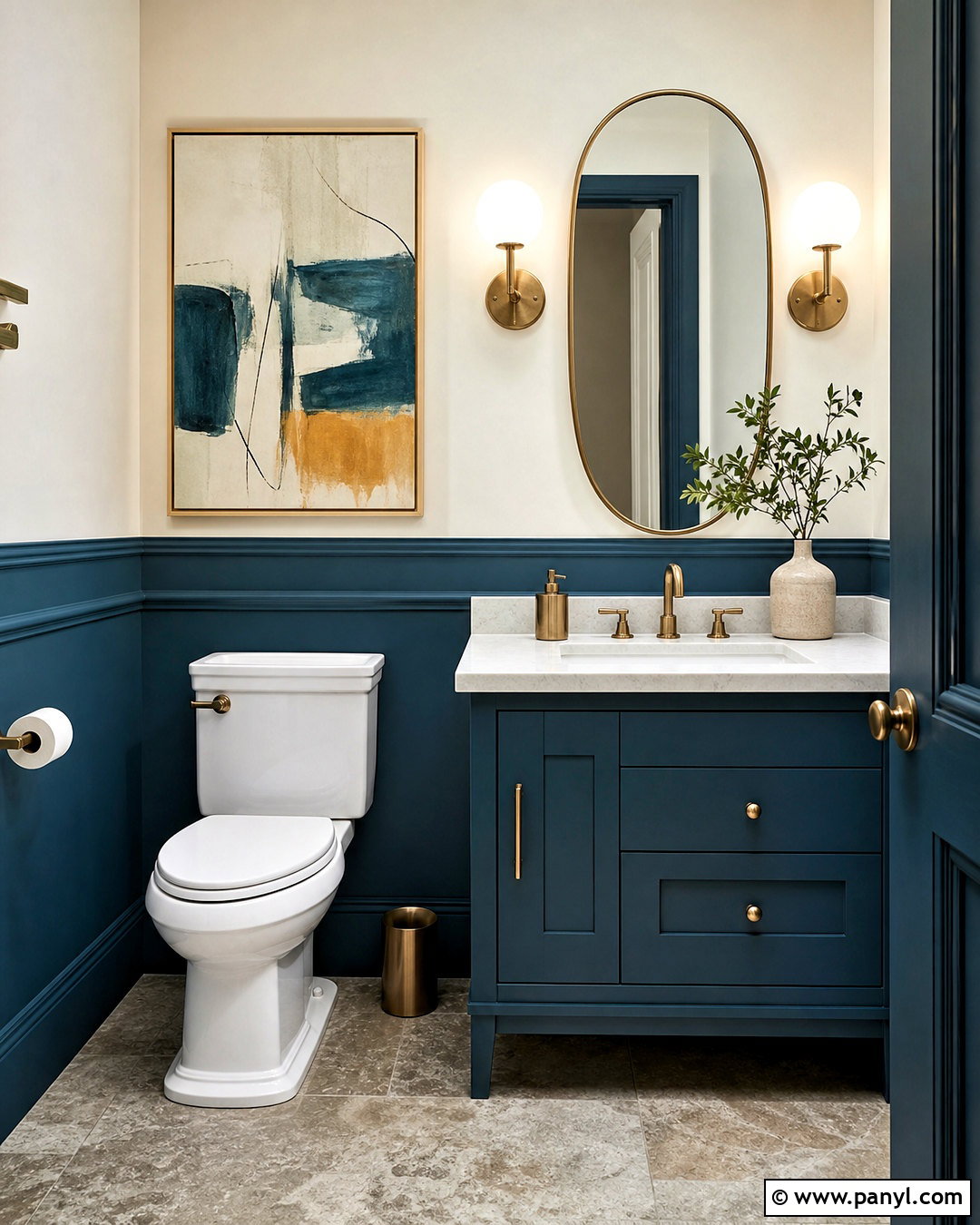 Two Tone Toilet Paint - 20 toilet paint ideas