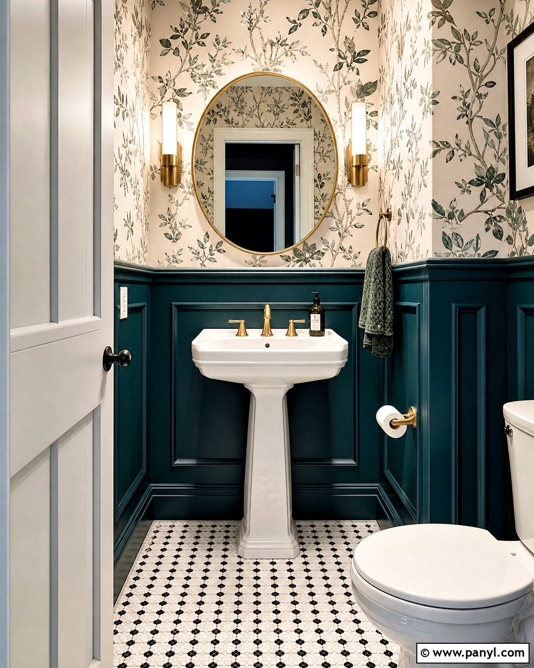 Two Tone Wainscoting Powder Room - 20 modern wainscoting ideas