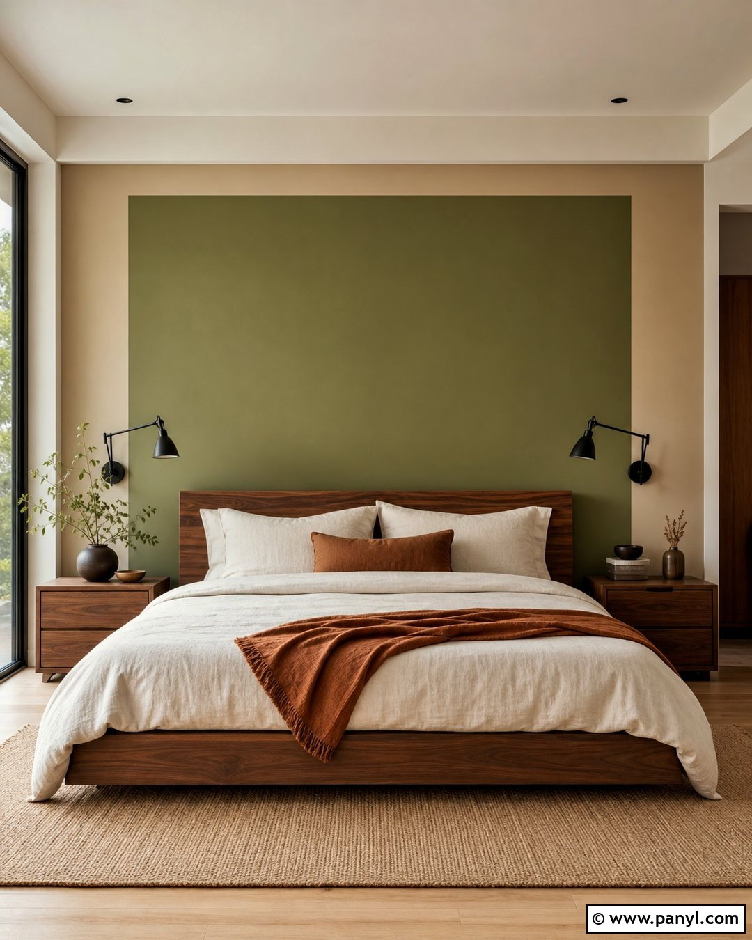 Two Tone Wall Behind Bed - 20 Painting Two Colors On One Wall Ideas