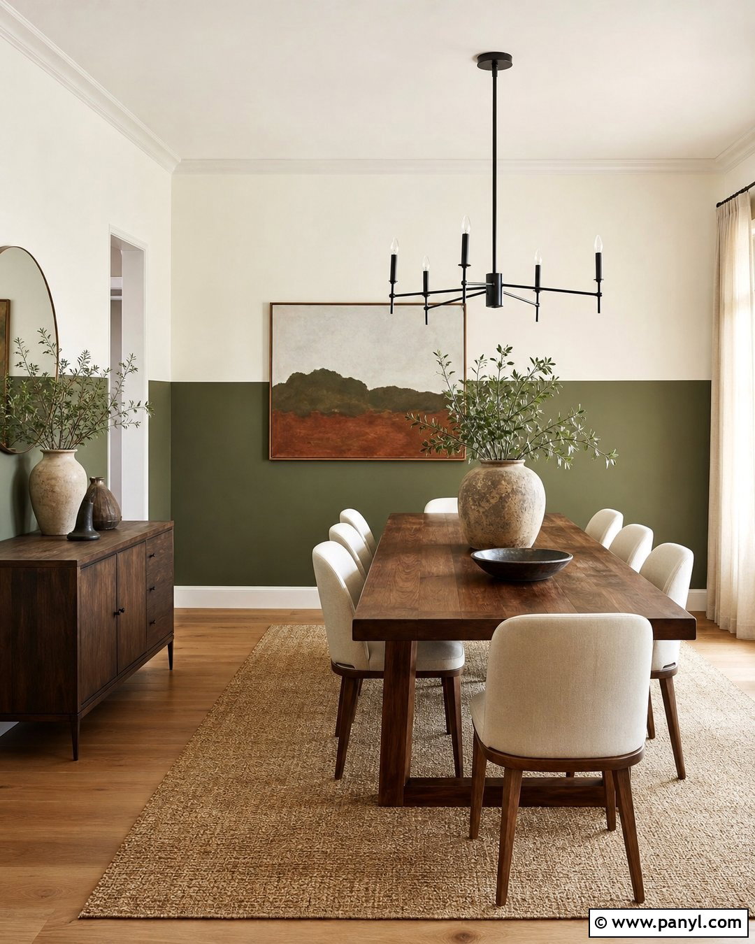 Two-Tone Wall Color - 50 wall color ideas
